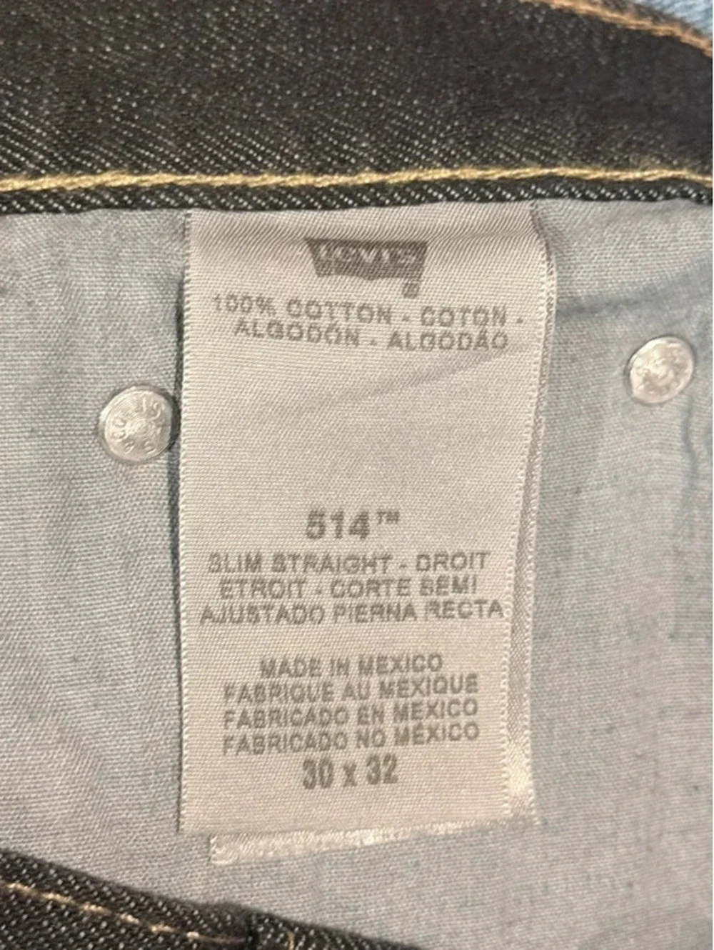 Levi’s 514 Slim Straight Jeans Men’s W30 L32 1040